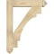 Ekena Millwork Merced Arts and Crafts Rough Sawn Bracket w/ Offset Brace, Douglas Fir, 6"W x 26"D x 34"H BKT0604X26X34MRC03RDF - alternate 4